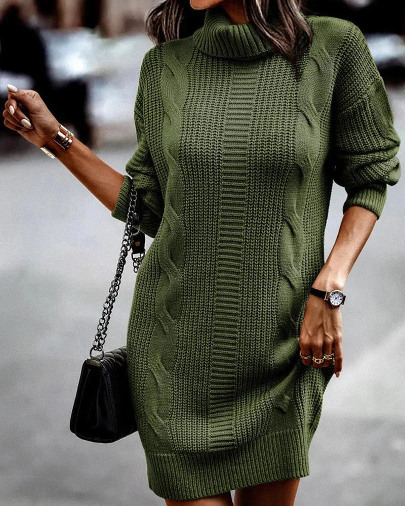 Xanthe Women's Cable Knit Sweater - front view
