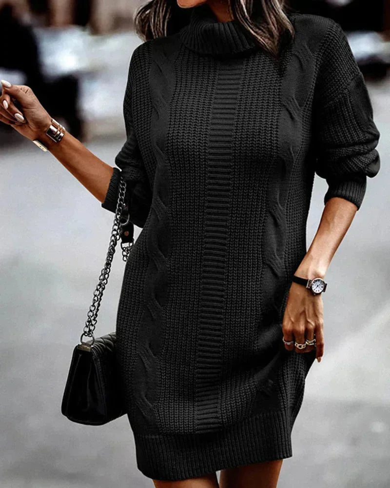 Xanthe Women's Cable Knit Sweater - full-length view