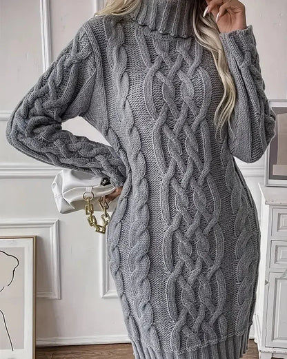 Beatrix Women's Cable Knit Sweater - back view