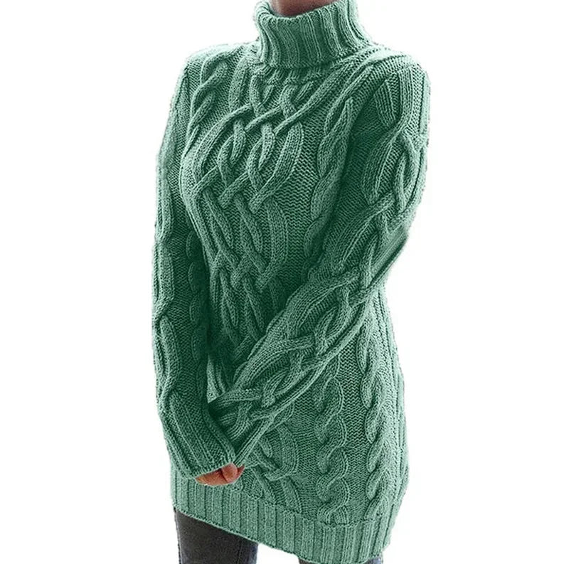 Beatrix Women's Cable Knit Sweater - shown in use
