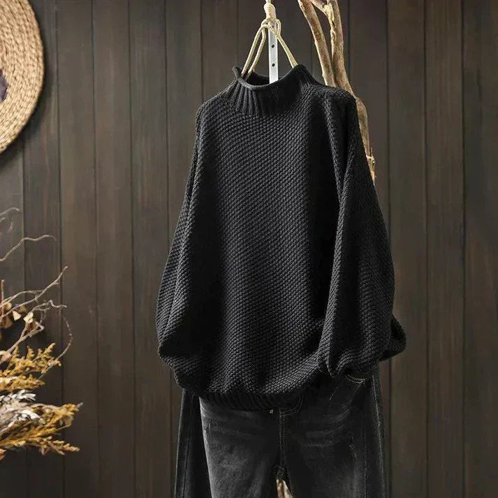Lila Women's Oversized Sweater - styled view