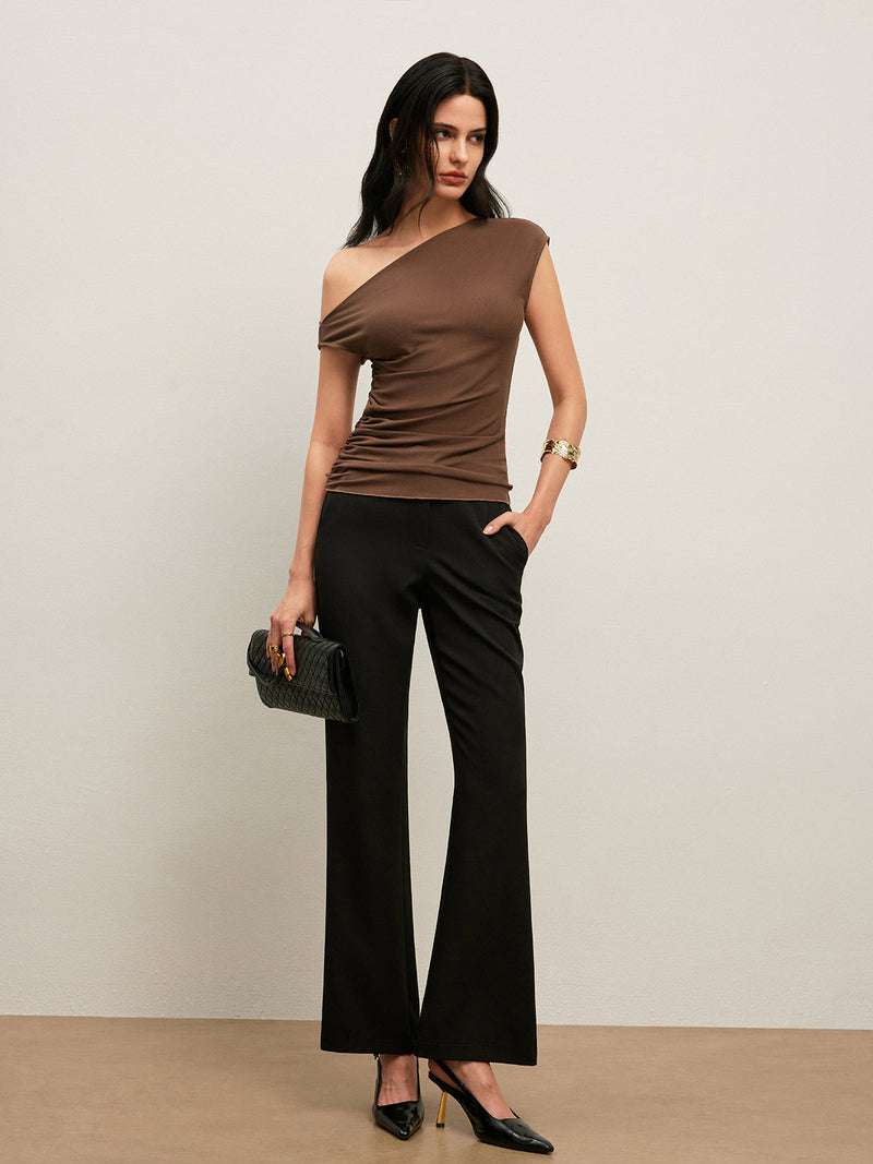 Ulla Women's Pleated Top - styled view