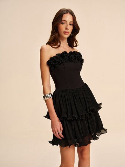 Lila Women's Ruffled Dress - styled view