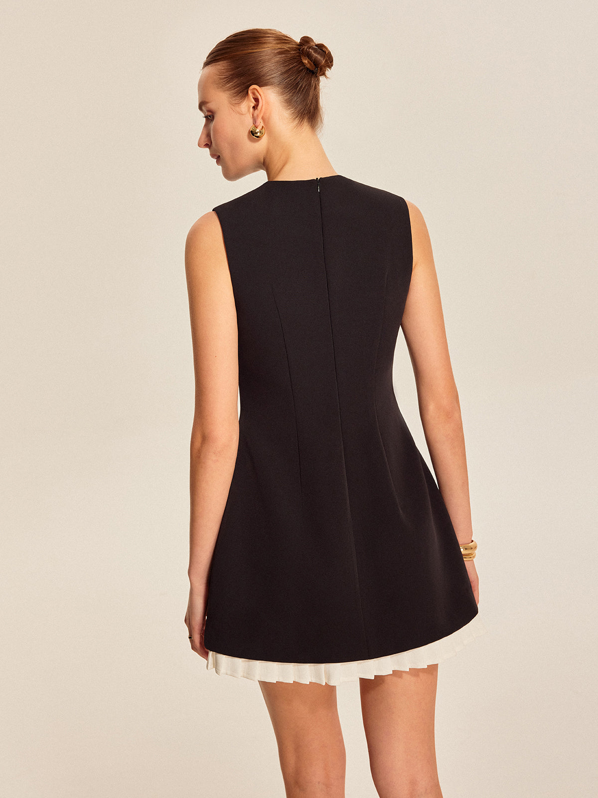Ines Women's Ruffled Dress - close-up detail