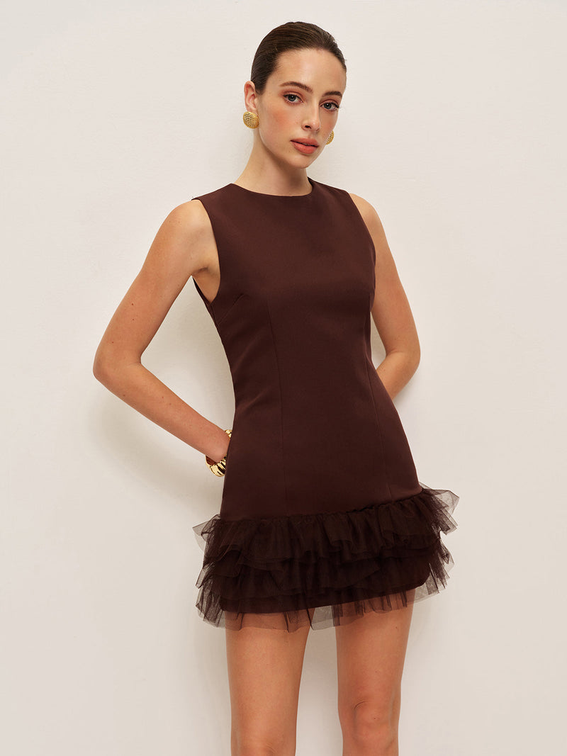 Sophie Women's Ruffled Dress | Mesh, Lace, Tulle
