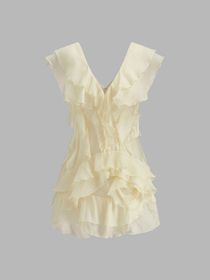 Romy Women's Ruffled Dress - shown in use