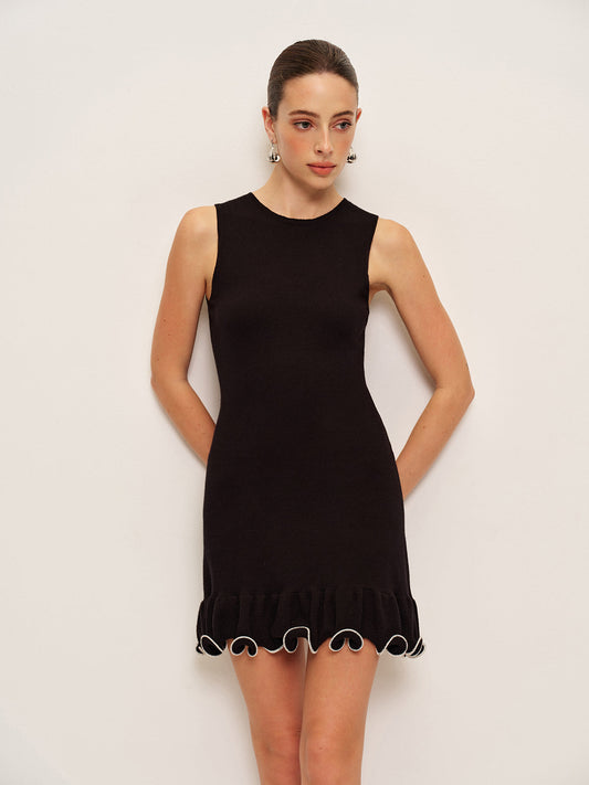 Kira Women's Ruffled Dress - styled view