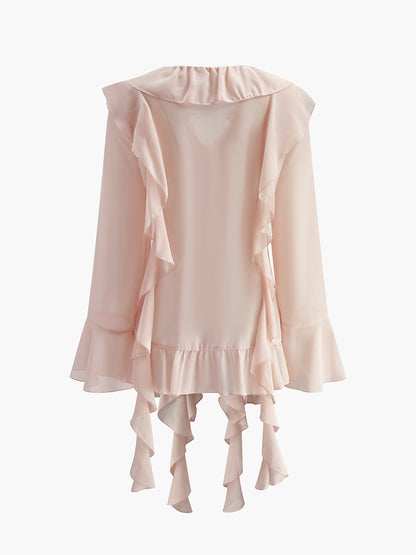 Anouk Women's Ruffled Blouse - styled view
