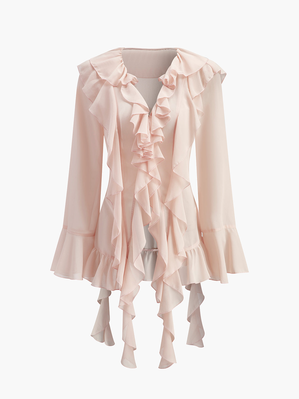 Anouk Women's Ruffled Blouse - front view