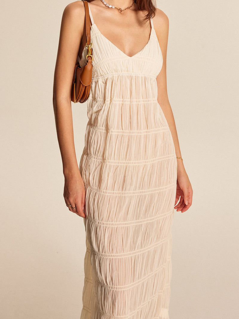 Vera Women's Pleated Dress - back view