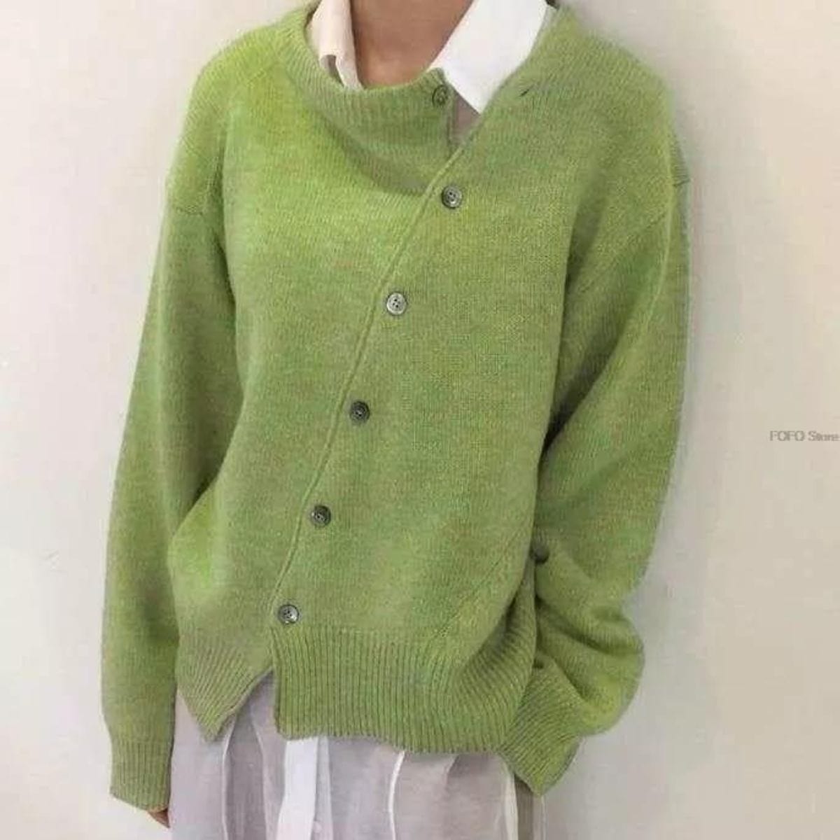 Perla Women's Oversized Cardigan - back view