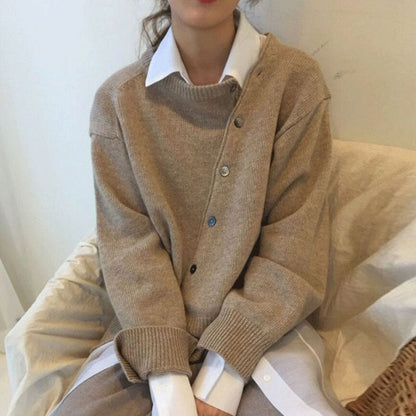 Perla Women's Oversized Cardigan - styled view