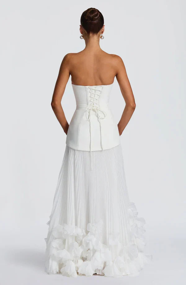 Mabel Women's Pleated Maxi Dress - styled view