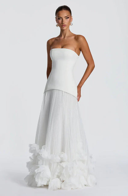 Mabel Women's Pleated Maxi Dress - shown in use