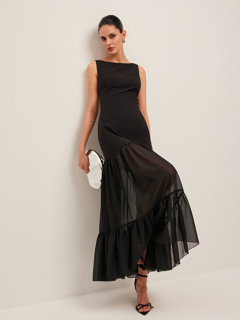 Ruby Women's Ruffled Dress - full-length view