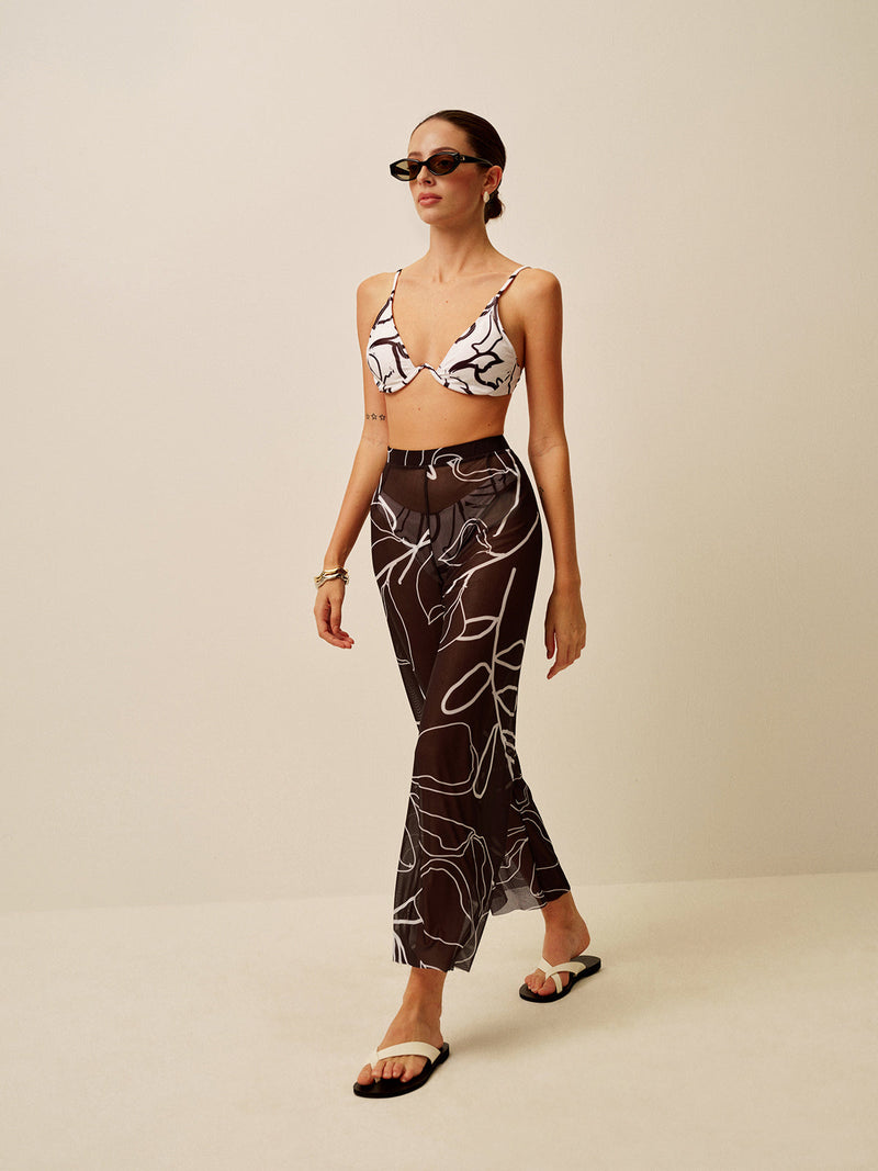 Clara Women's Printed Cover-up - back view