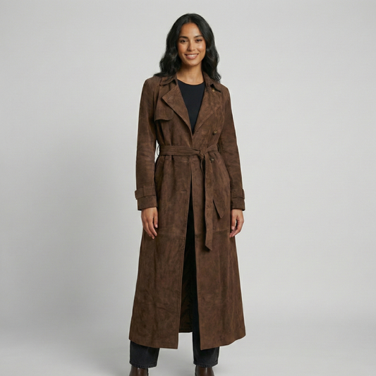 Lila Women's Trench Coat - front view