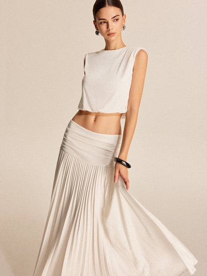 Selma Women's Pleated Skirt - front view