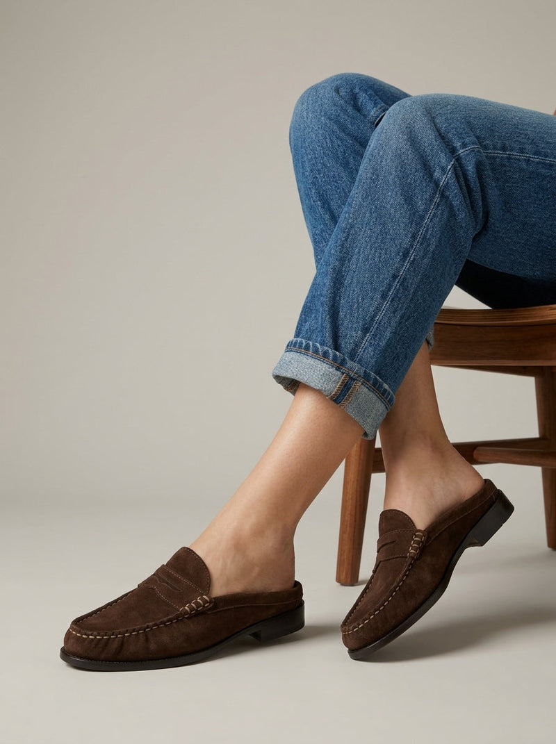 Talia Women's Suede Loafers | Slip, Slip-on