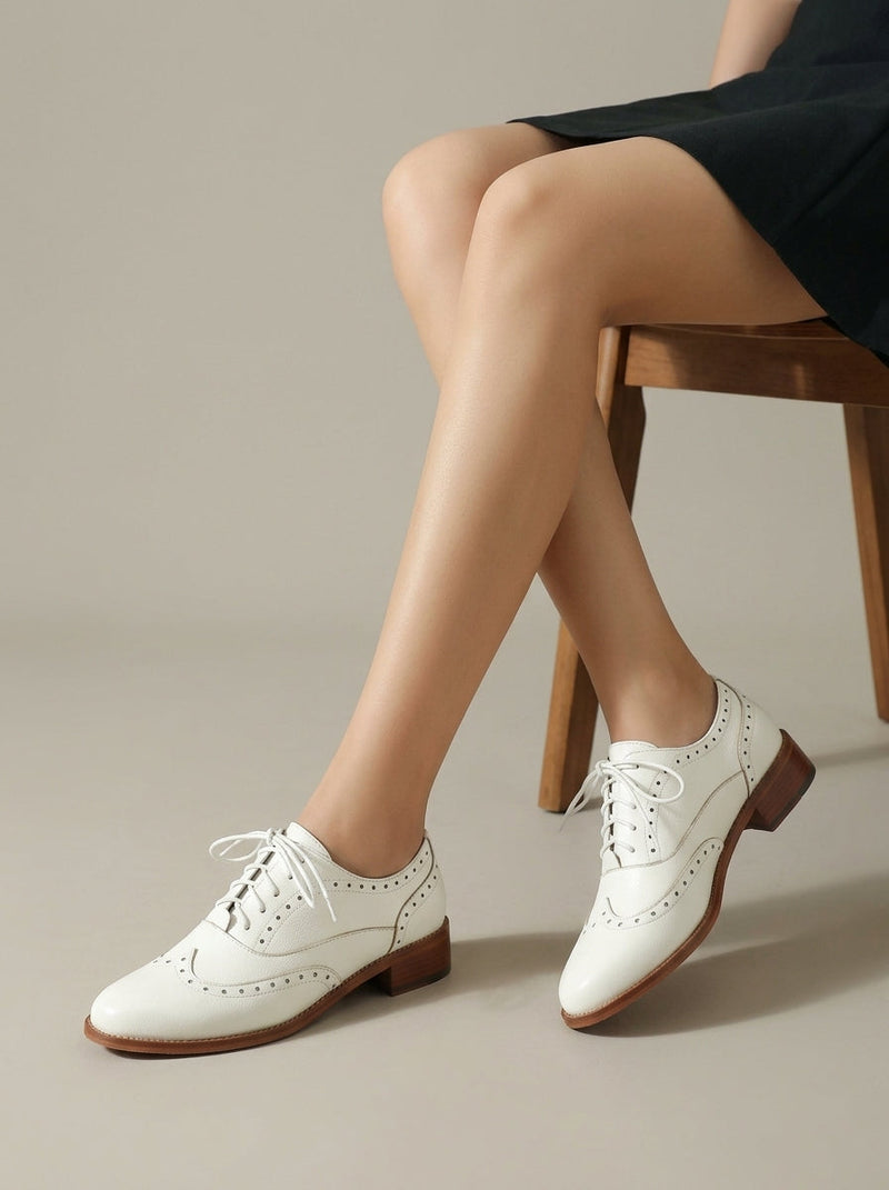 Greta Women's Block Heel Oxfords | Lace, Lace-up