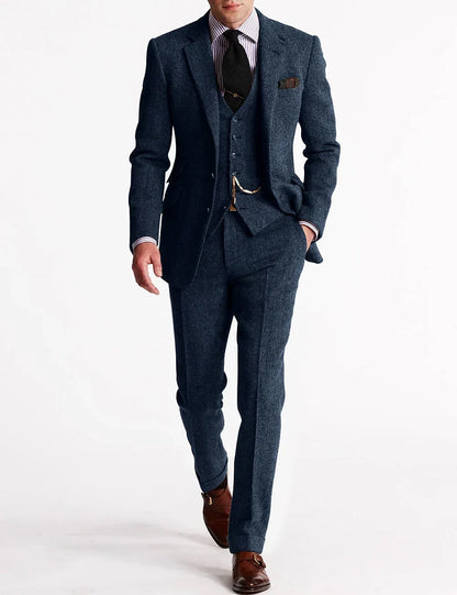 Ezra Men's Tuxedo Suit - flat lay