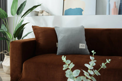 Velvet Brown Couch Cover