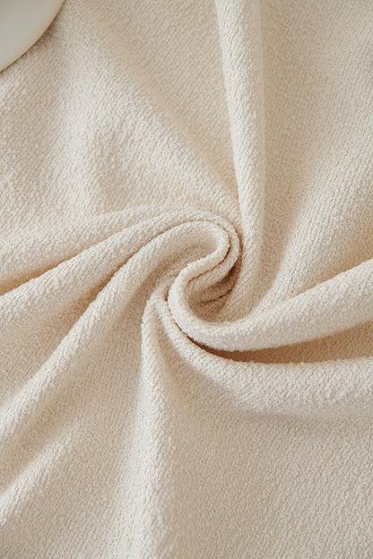 Mousoon Off-White Throw Blanket