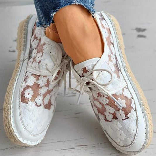 Tamsin Women's Floral Espadrilles - styled view
