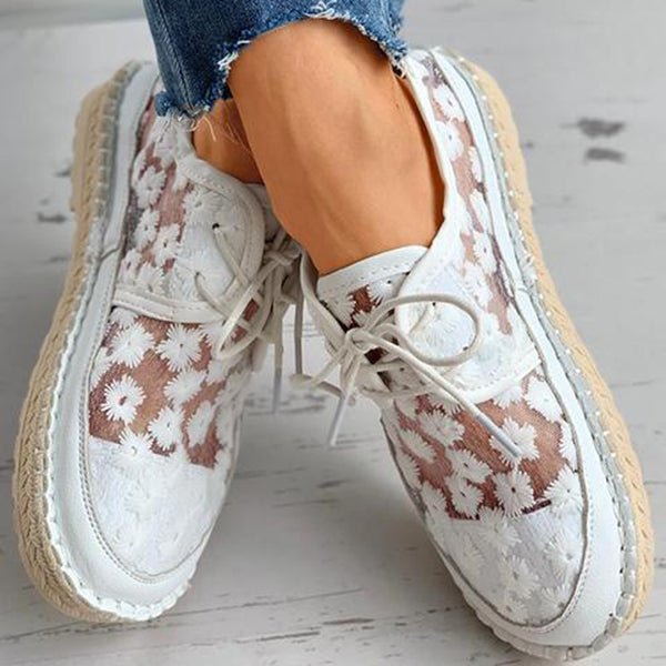 Tamsin Women's Floral Espadrilles - styled view