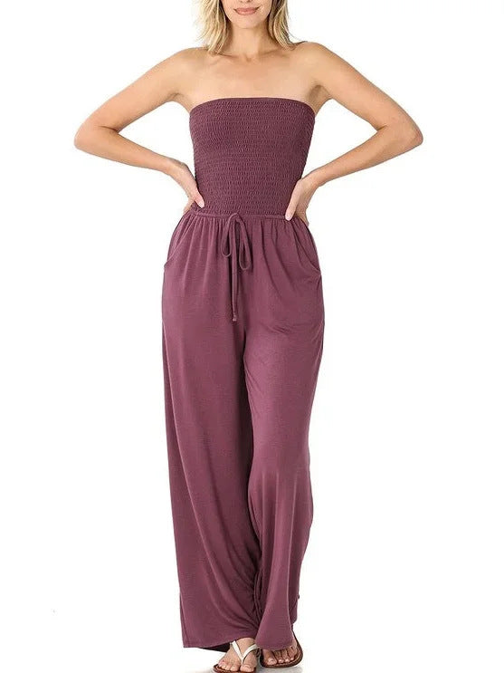 Kaia Women's Jumpsuit - fabric and finish detail