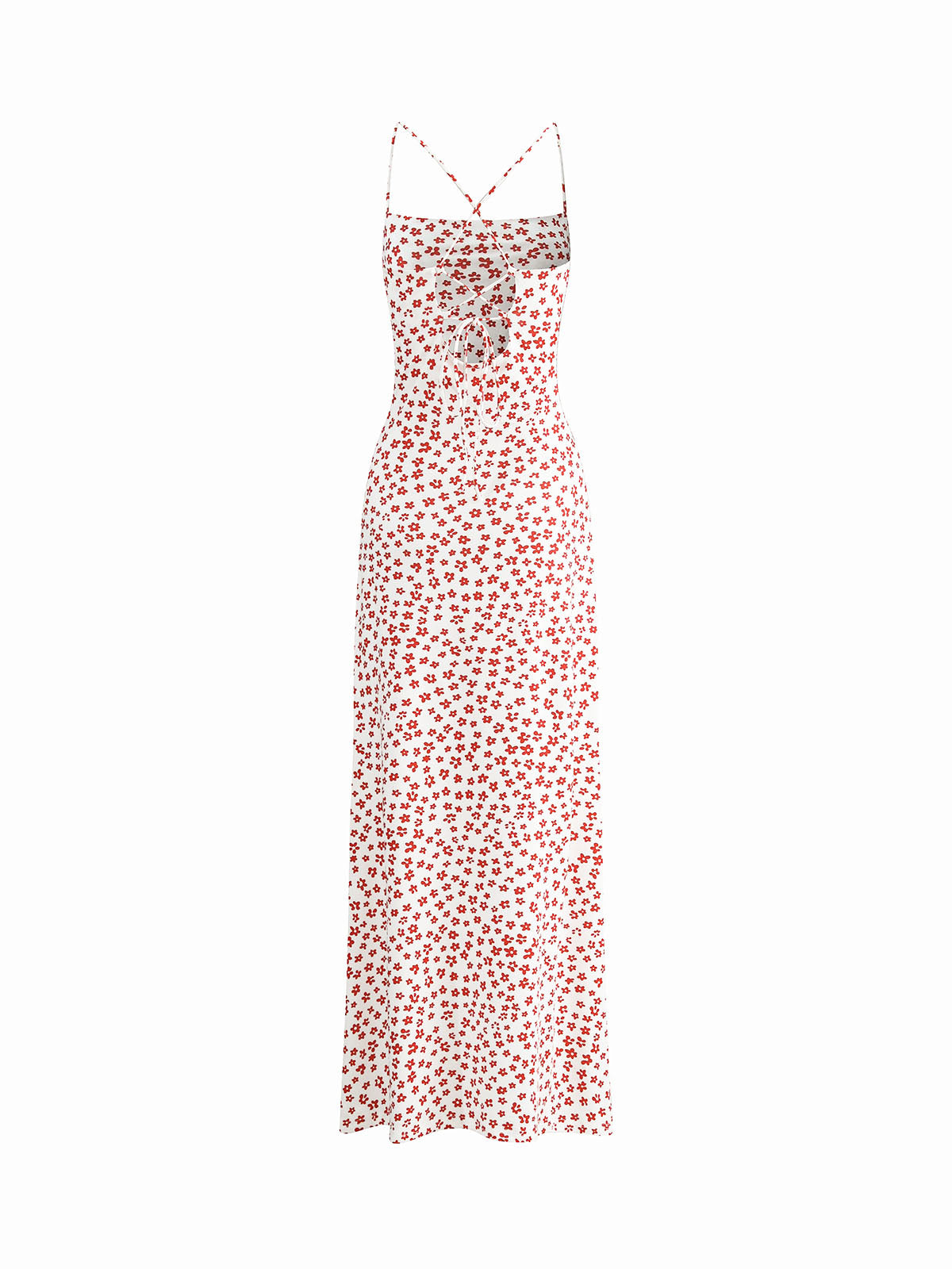 Greta Women's Floral Dress - fabric and finish detail