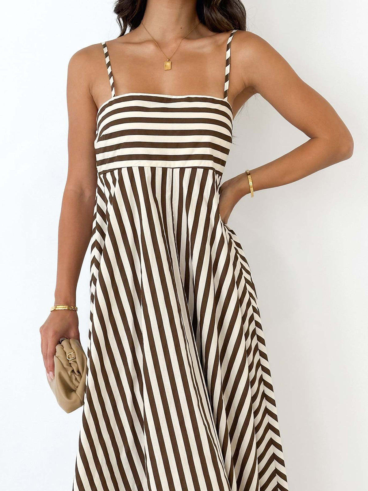 Quinn Women's Pleated Dress - back view