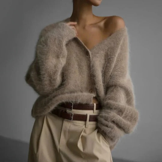 Beatrix Women's Sweater | White, Beige