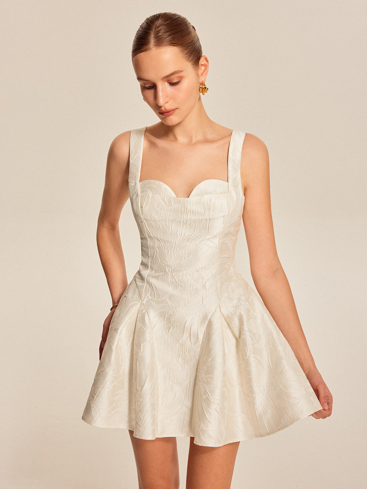 Ines Women's Pleated Dress - back view