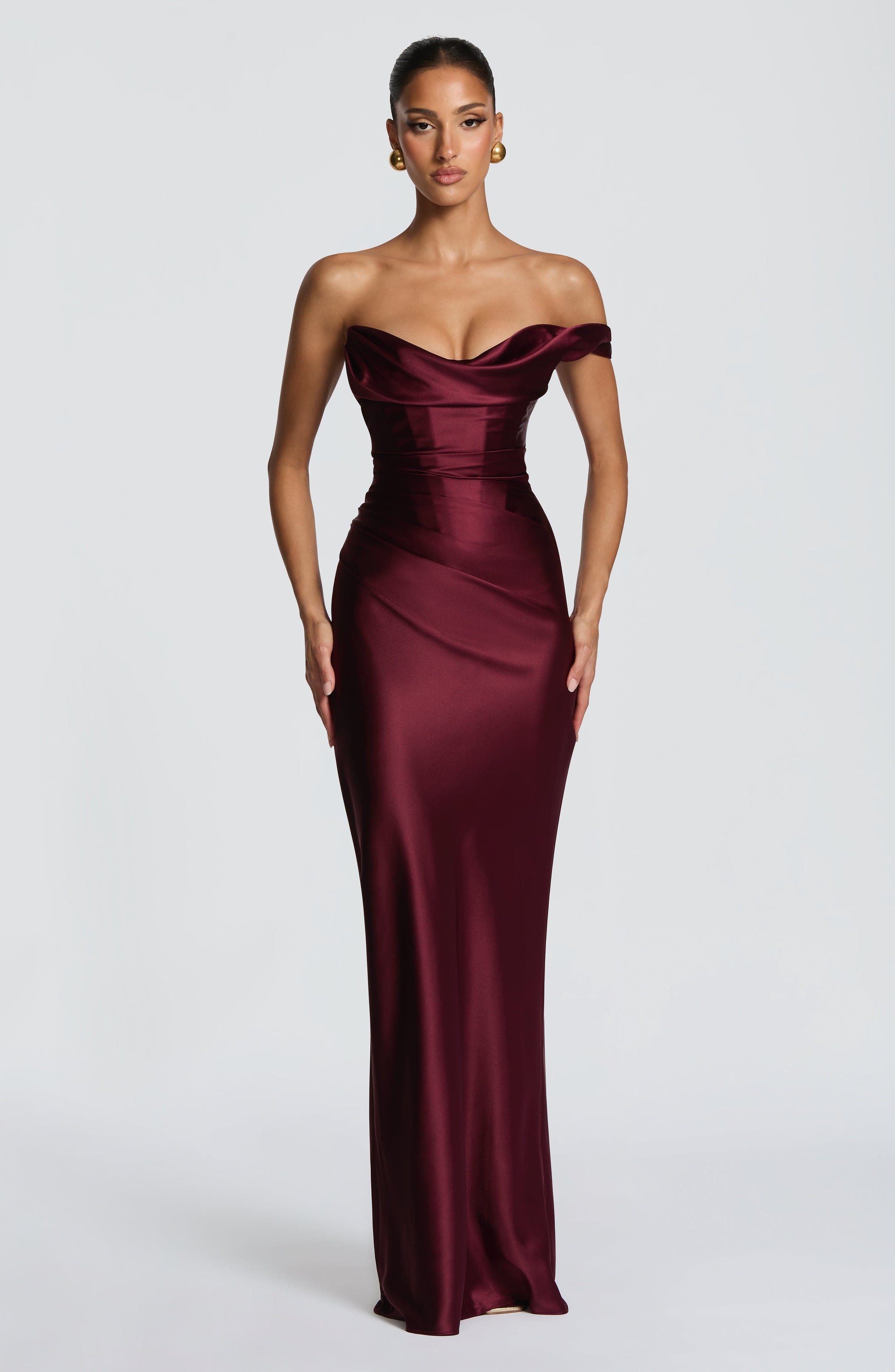 Alba Women's Asymmetric Maxi Dress - styled view