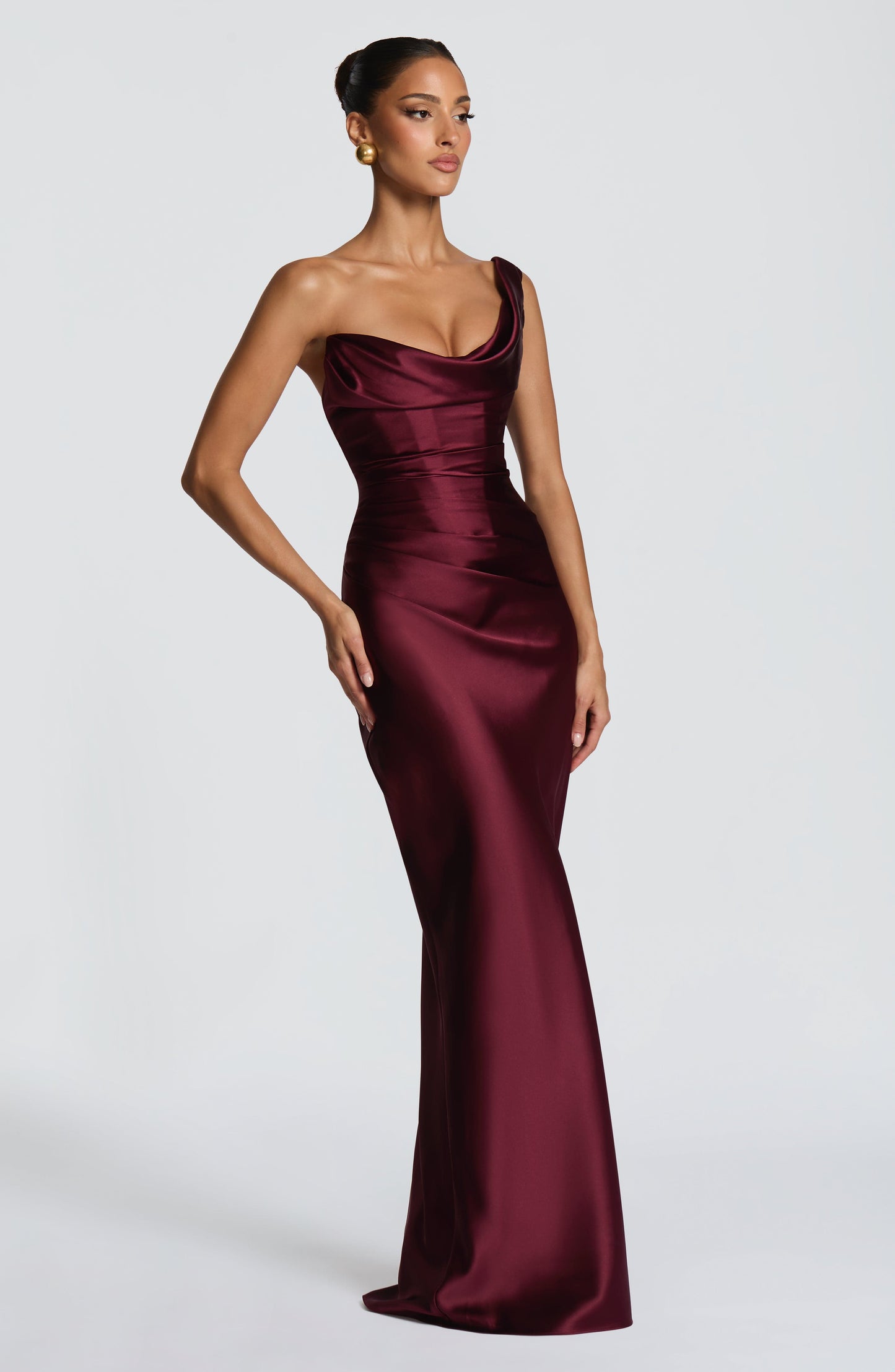Alba Women's Asymmetric Maxi Dress - back view