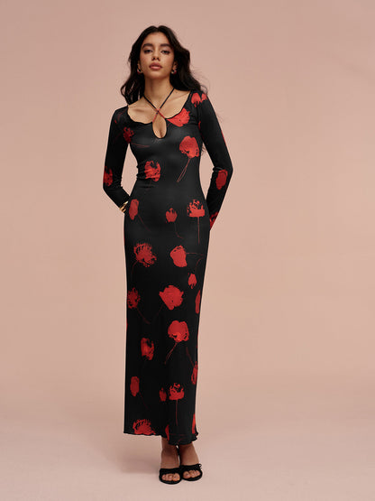 Hattie Women's Printed Dress - back view