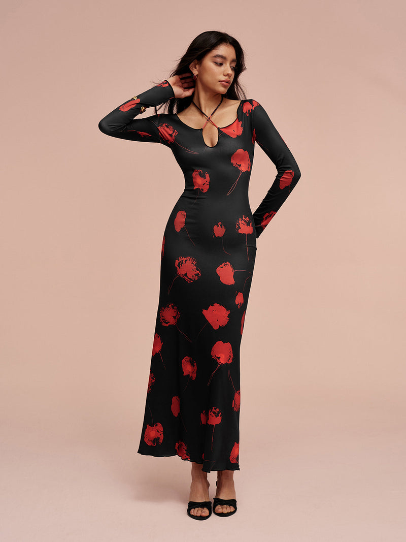 Hattie Women's Printed Dress - full-length view