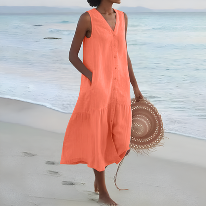 Ruby Women's Midi Dress - back view