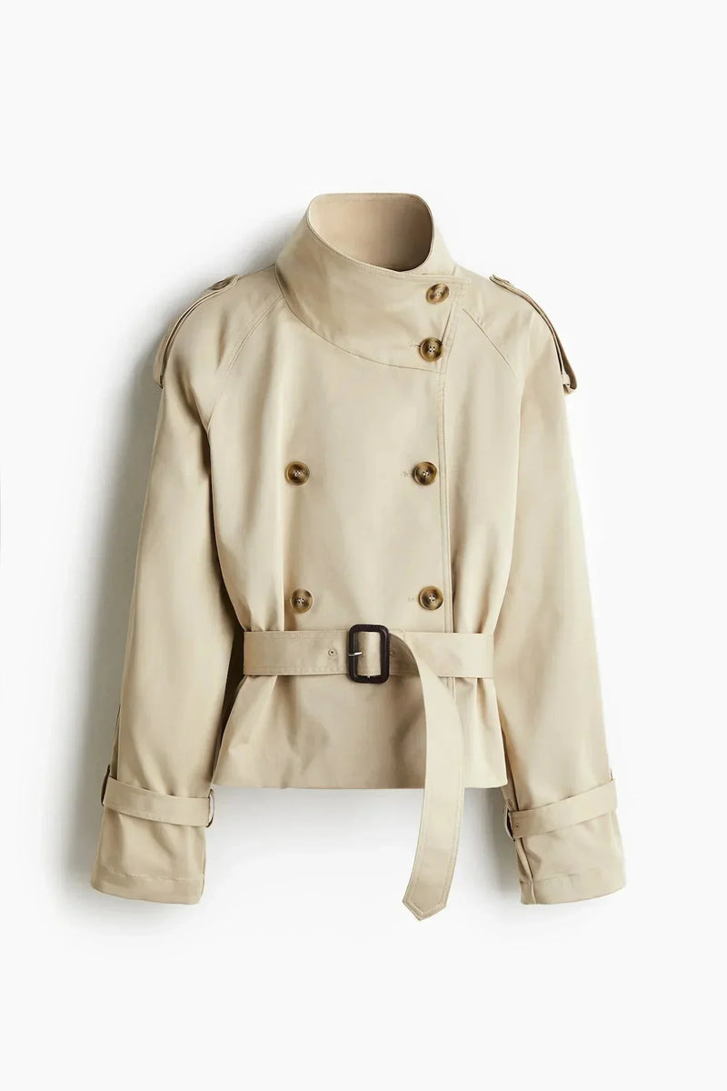 Rowan Women's Trench Coat - flat lay