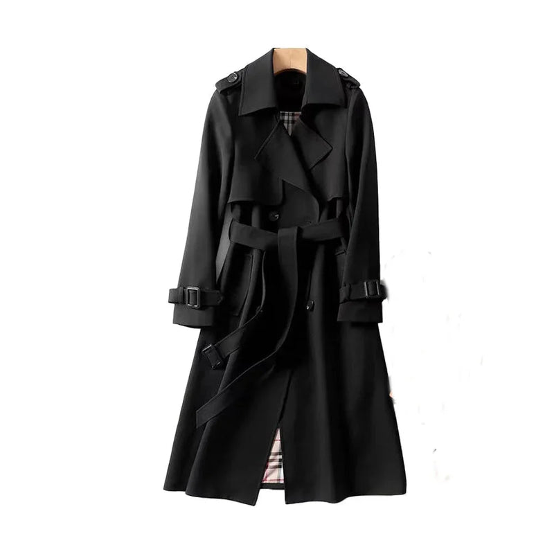 Colette Women's Trench Coat - fabric and finish detail
