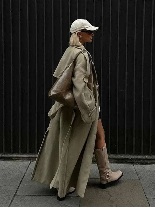 Juliette Women's Oversized Trench Coat - front view