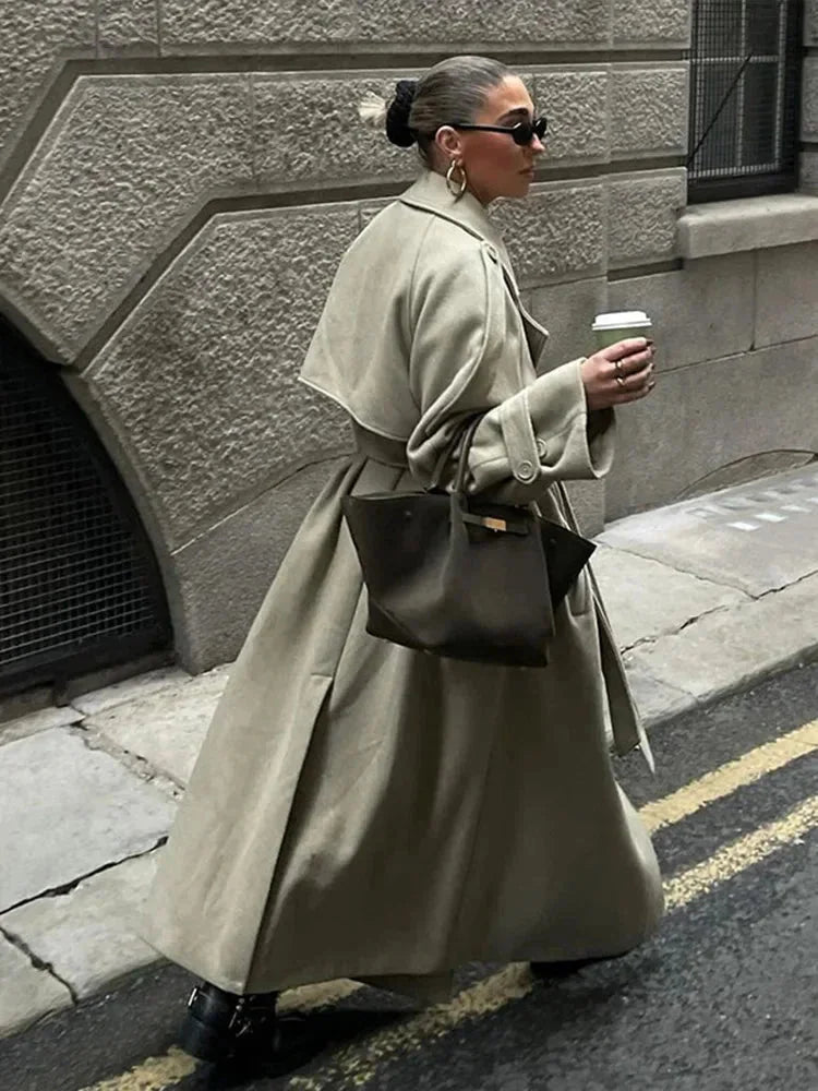Juliette Women's Oversized Trench Coat - back view