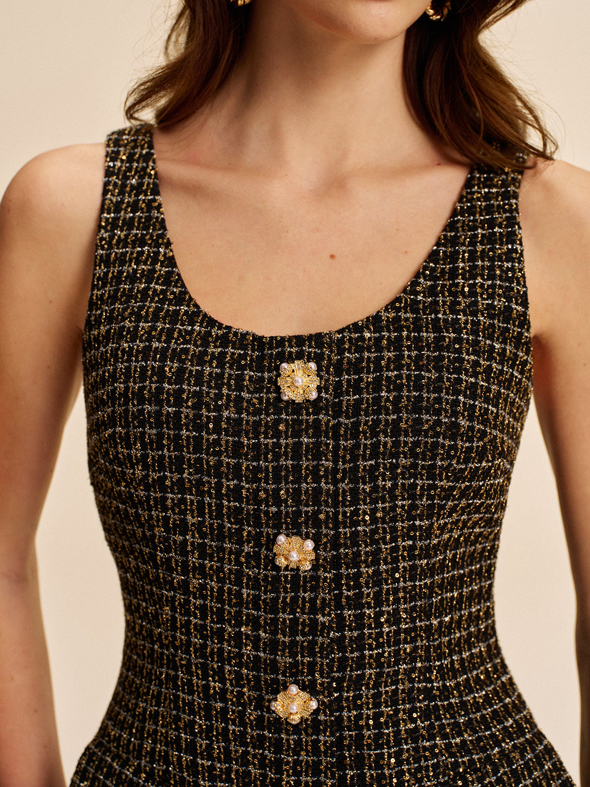 Dahlia Women's Dress - fabric and finish detail