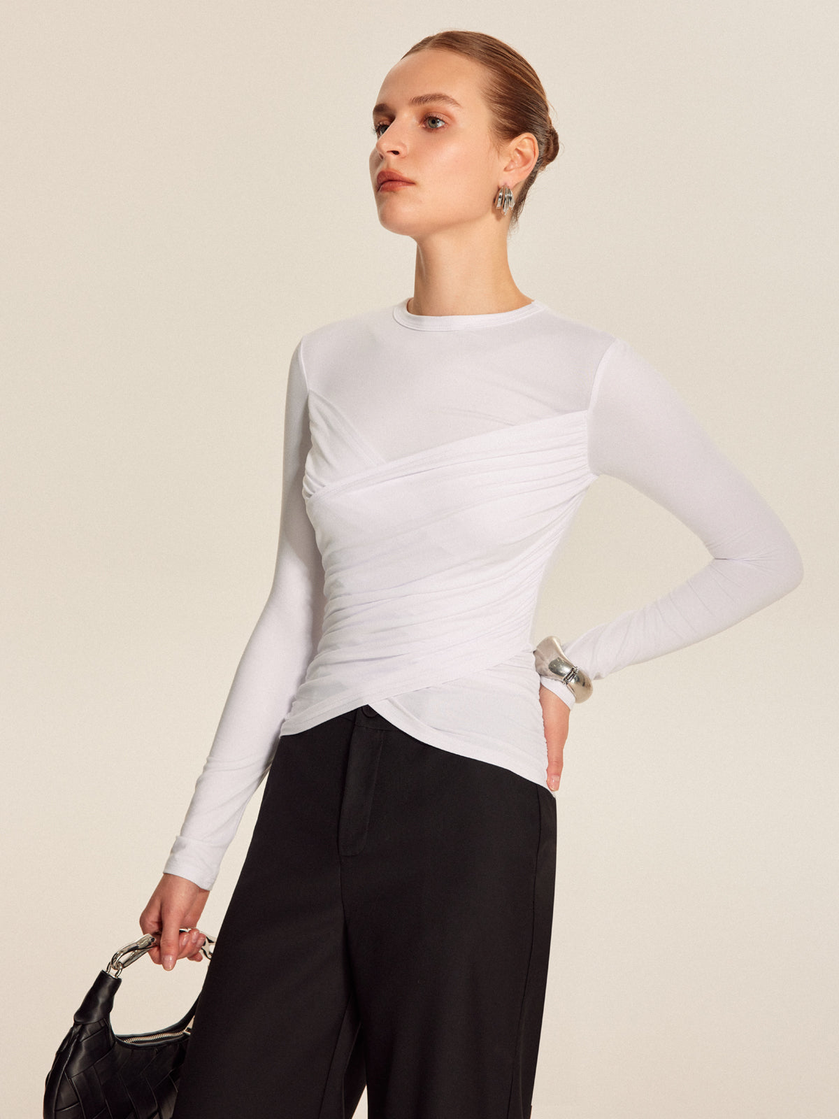 Ines Women's Top - fabric and finish detail