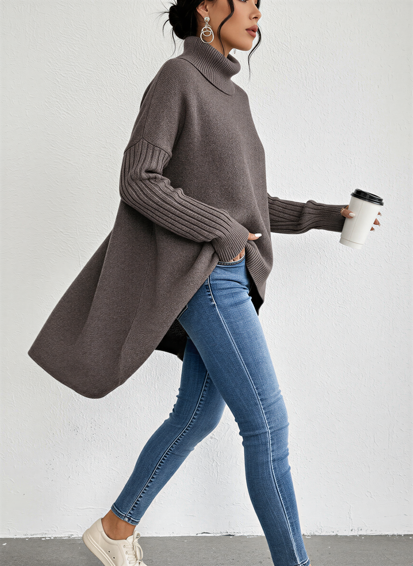 Elise Women's Sweater - flat lay