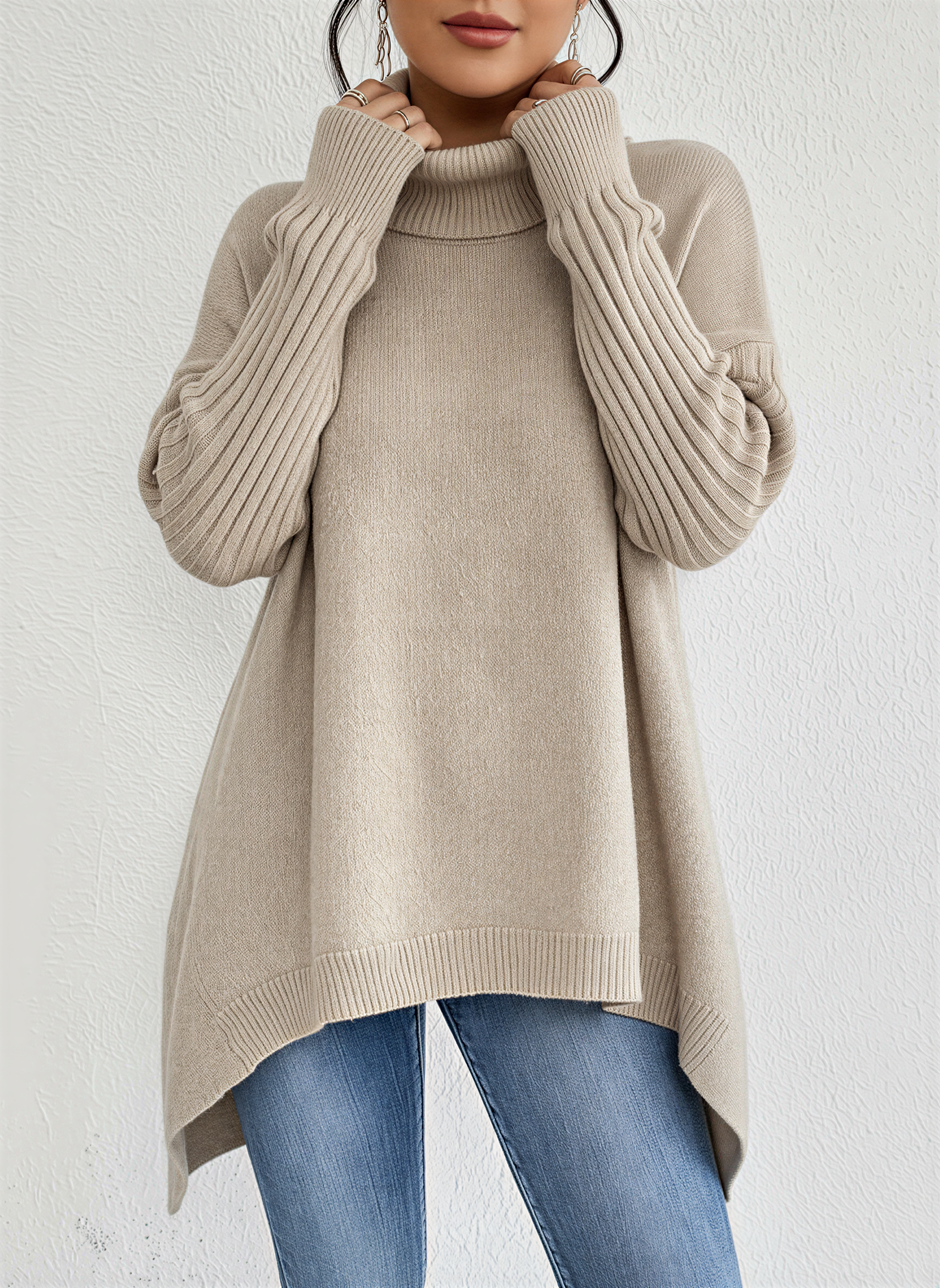 Elise Women's Sweater - fabric and finish detail