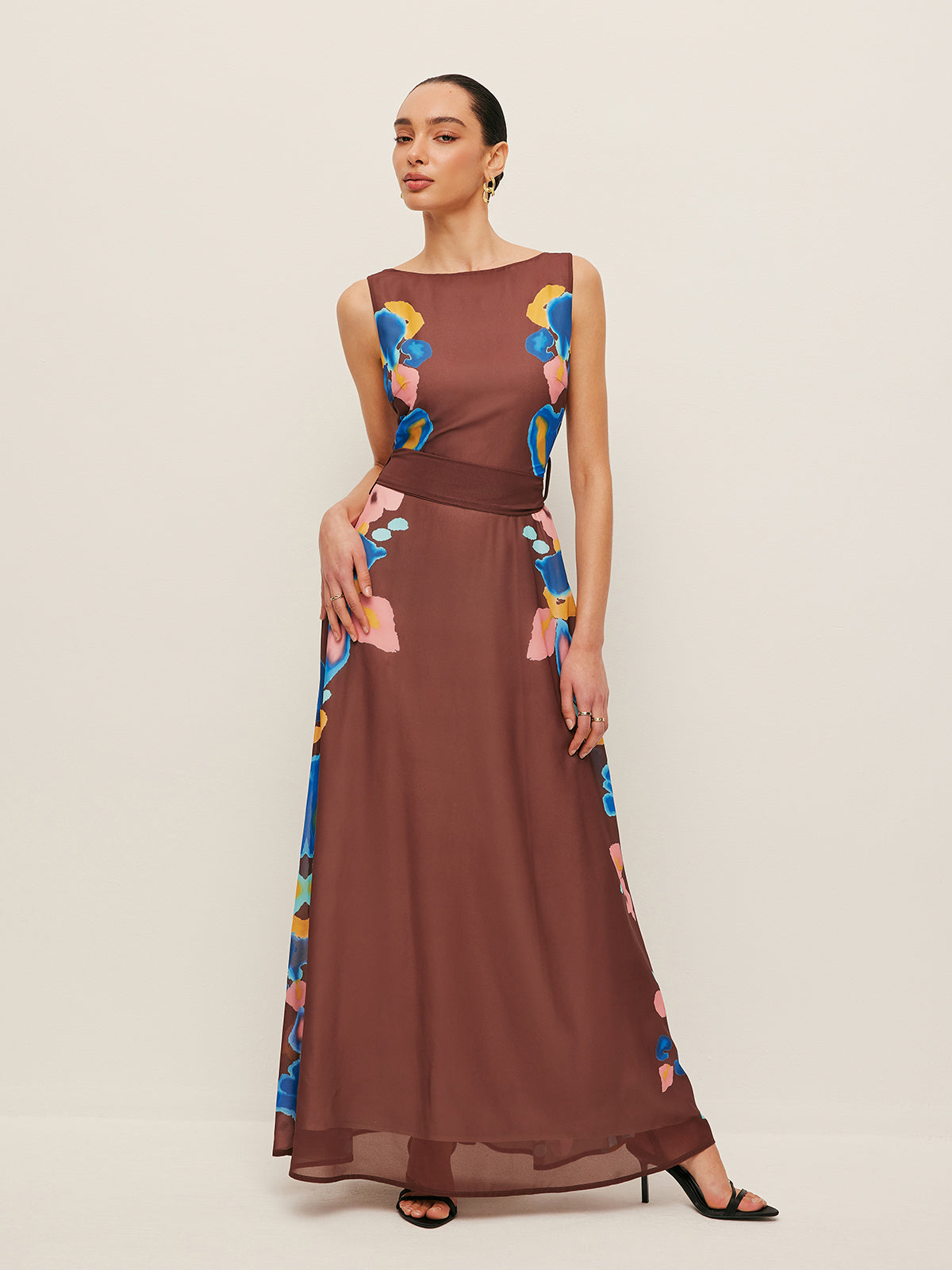 Fleur Women's Printed Dress - styled view