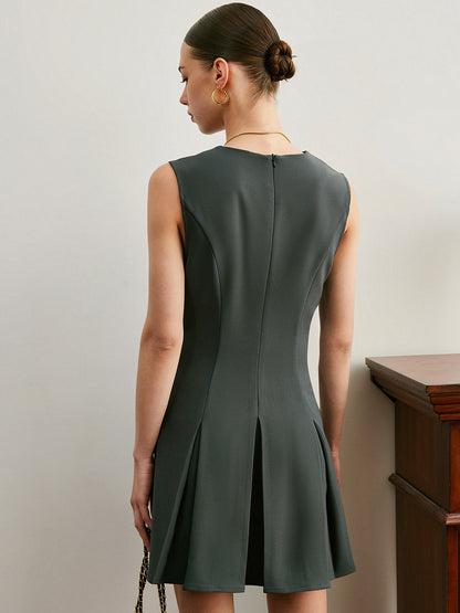 Imogen Women's Pleated Dress - back view