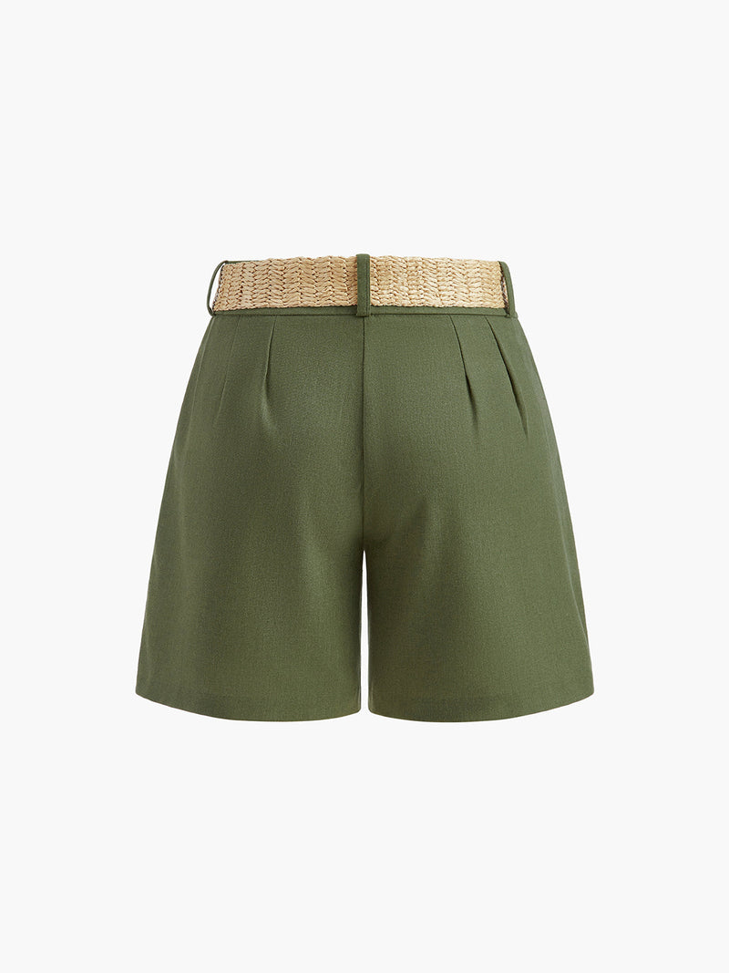 Edith Women's Linen Shorts - back view